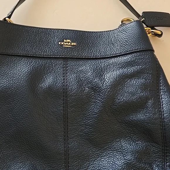COACH Lexy Shoulder Bag - Metalic Denim F38879 - Picture 2 of 9